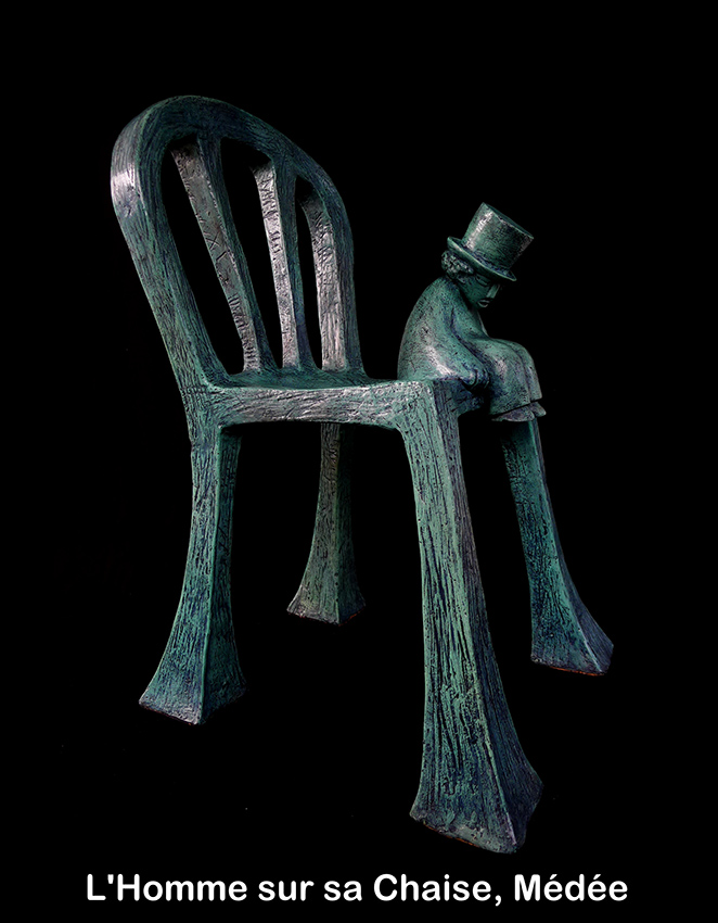 L'homme sur sa chaise