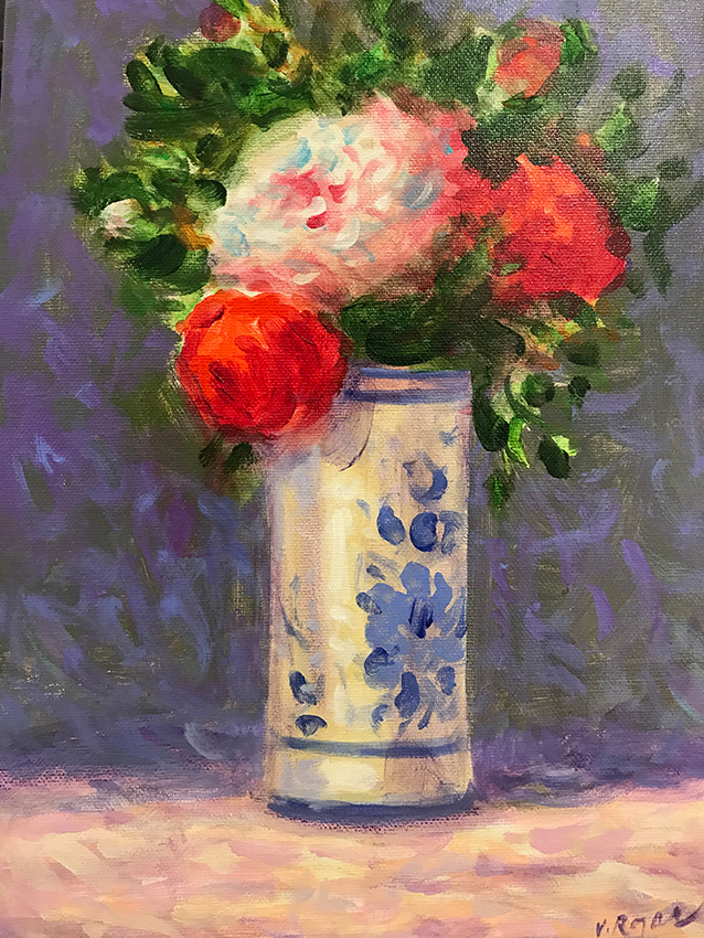 Bouquet au vase chinois 2