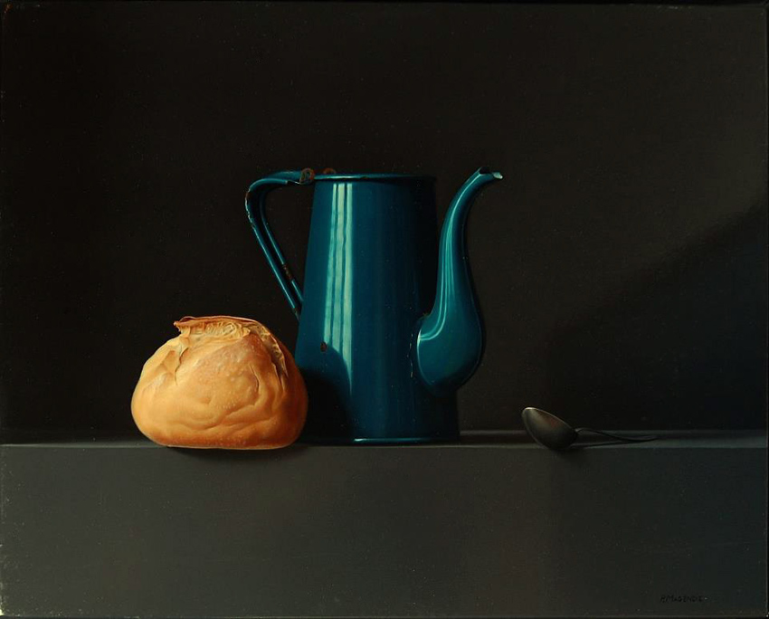 Cafetière bleue