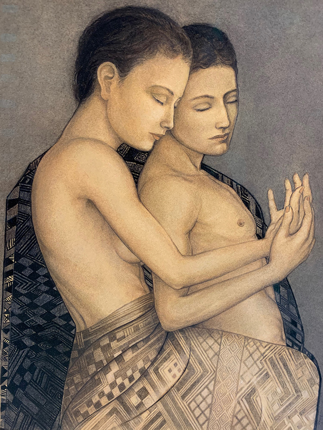 Couple enlacé