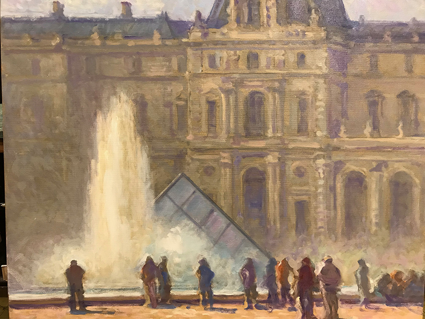 La fontaine du louvre, pavillon Daru