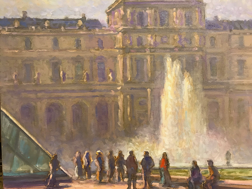 La fontaine du Louvre, pavillon Sully