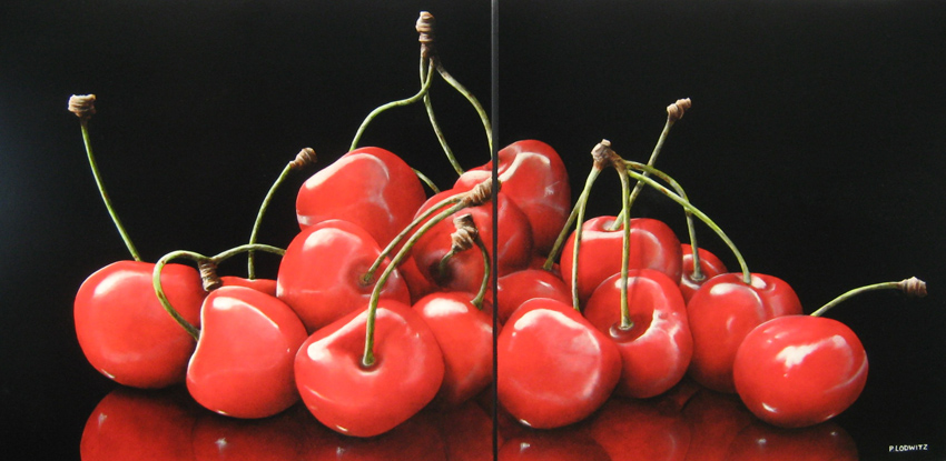Les cerises - diptyque