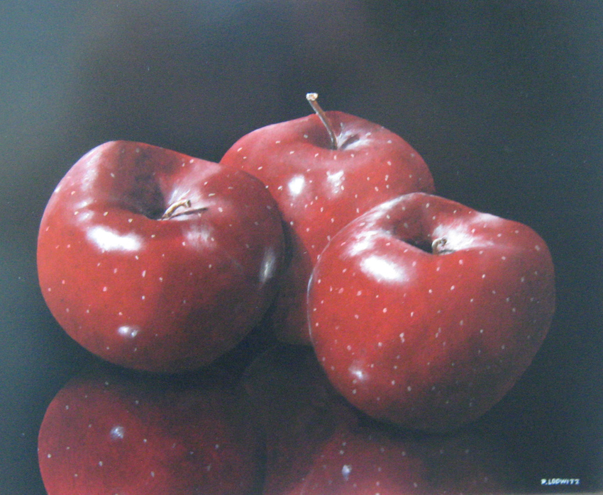 3 pommes rouges