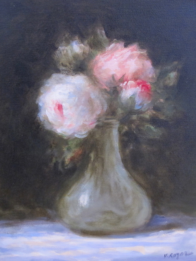La carafe aux roses