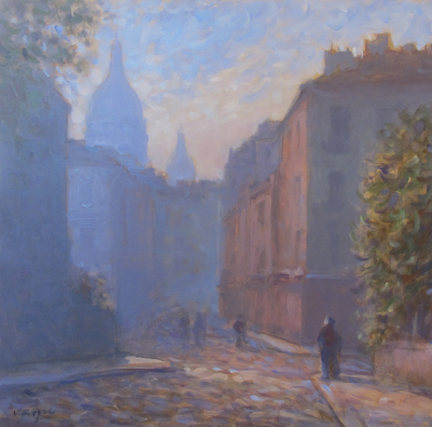 La rue Norvins, Montmartre