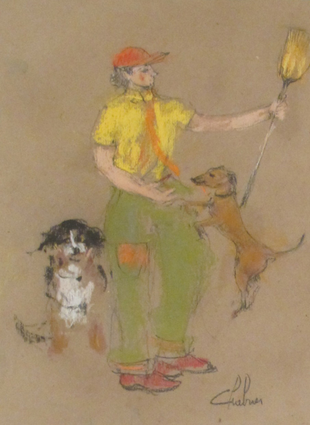 Le clown au chien