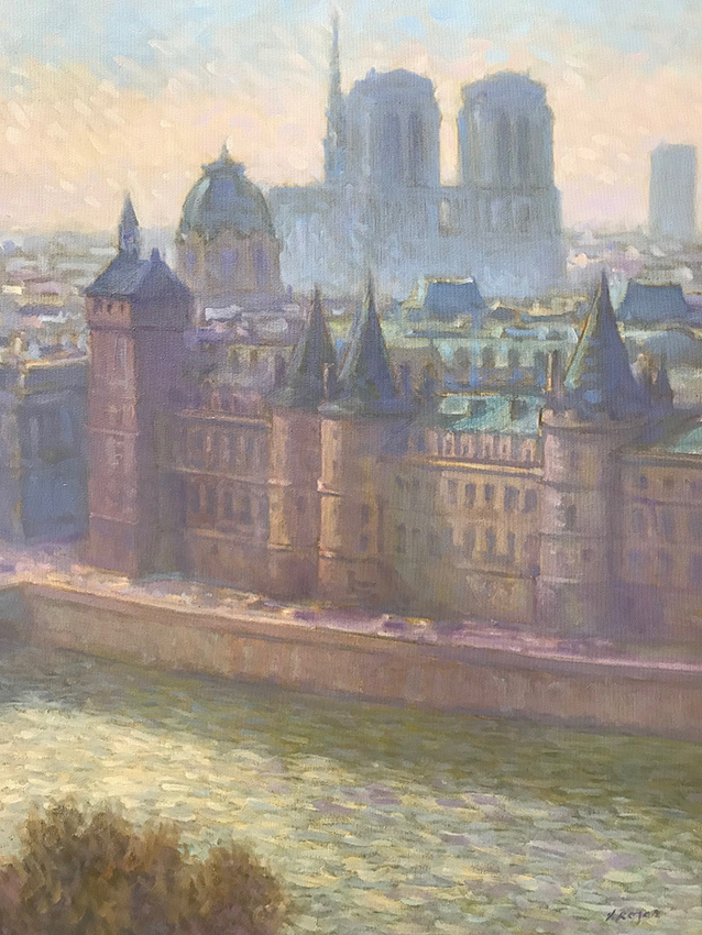Ile de la cité le matin