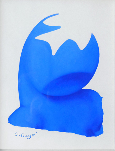 Tête bleue et oiseau