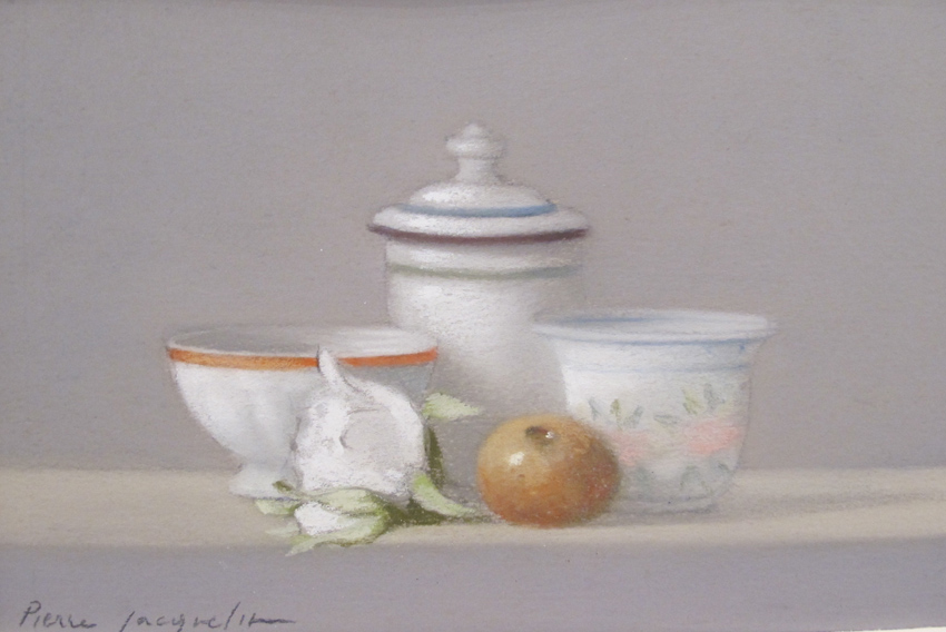 Nature morte au bol rose