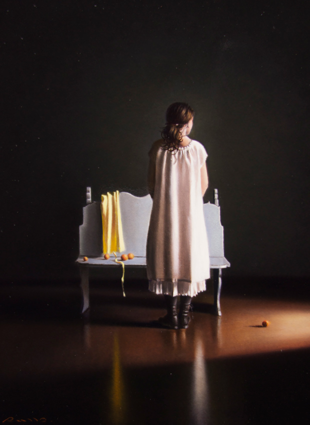 Jeune femme en blanc